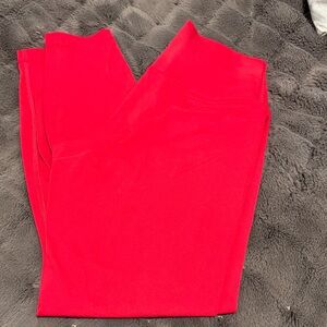 Bold Red High-Waisted Leggings